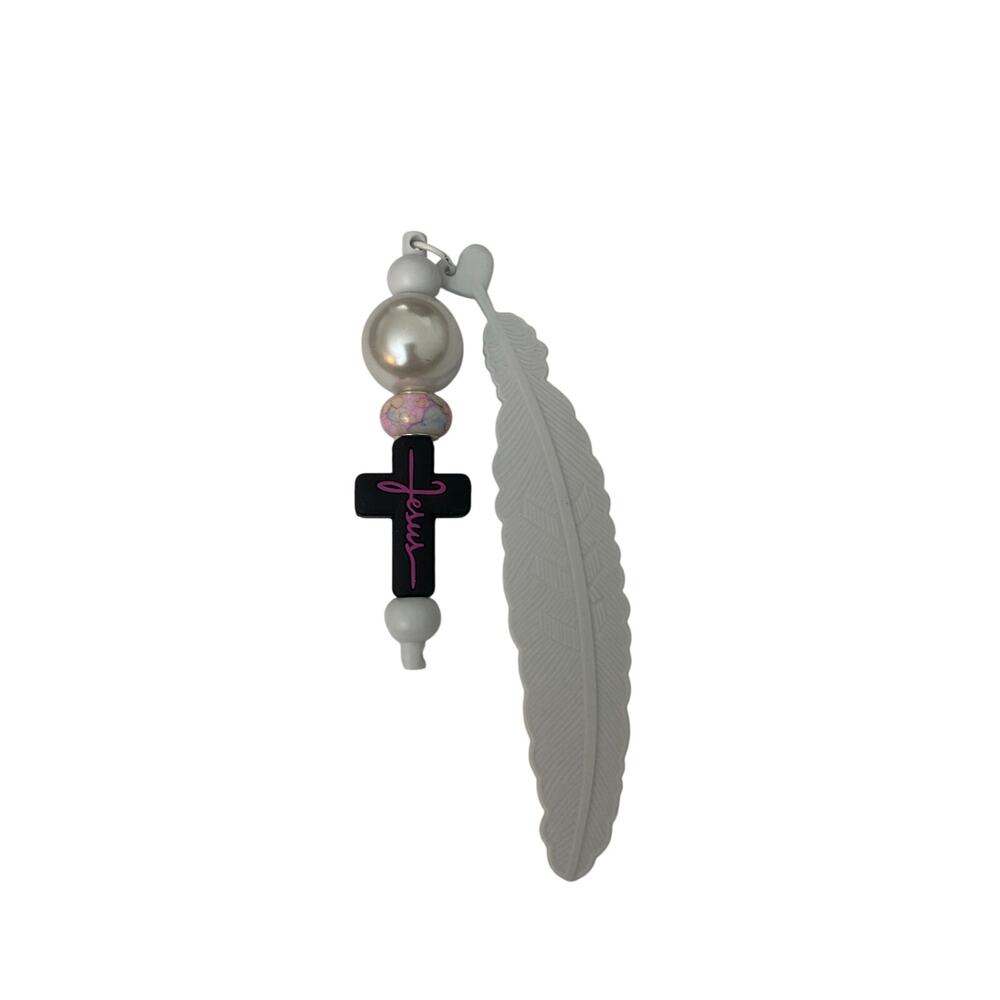 Feather Jesus bookmark